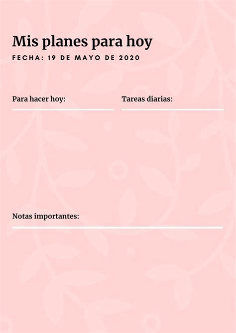 P Gina Plantillas Para Agendas Gratis Para Imprimir Canva