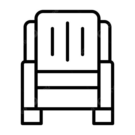 Armchair Line Icon Vector Armchair Icon Office Chair PNG And Vector