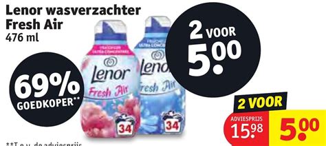 Lenor Wasverzachter Fresh Air Ml Aanbieding Bij Kruidvat