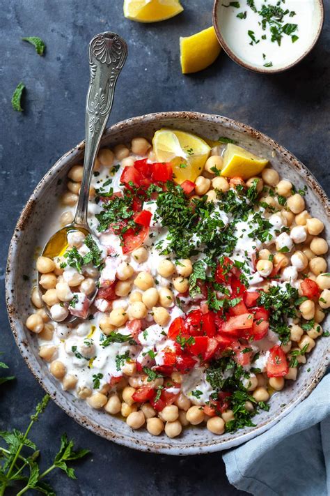 Chickpea Salad With Yogurt Tahini Dressing Vibrant Plate