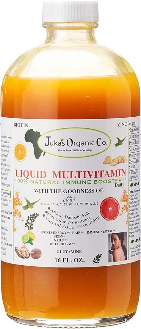 Juka S Organic Co Liquid Multivitamin Two Sizes 32 Fl Oz Pack Of 1 Health