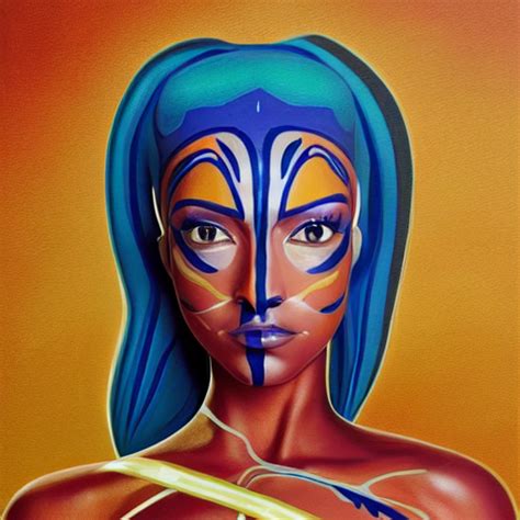 Krea Ai Beautiful Petite Sunset Of Ahsoka Tano Clone Wars