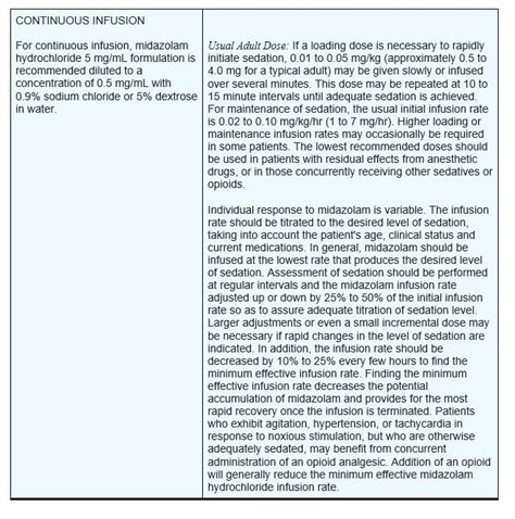 Midazolam Injection - FDA prescribing information, side effects and uses