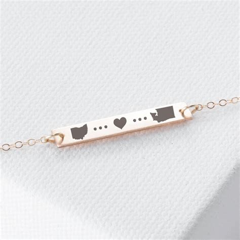 Long Distance Relationship Bracelet - Etsy