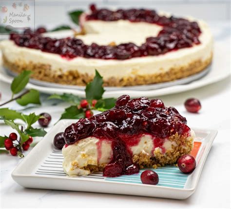 Yummy No Bake Cranberry Cheesecake Manila Spoon