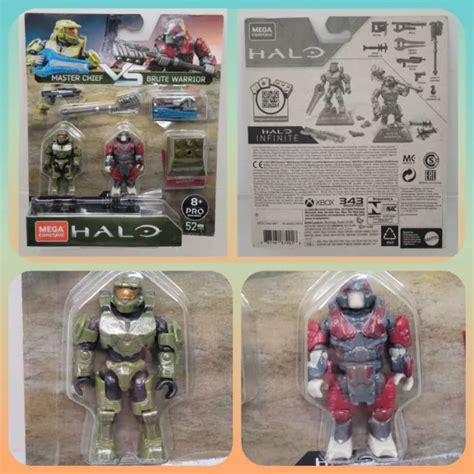 Mega Construx Halo Infinite Conflict Pack Master Chief Vs Brute Warrior