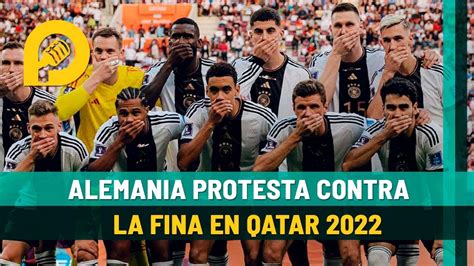 Alemania Protesta Contra Fifa Por Prohíbir Usar El Brazalete One Love En Qatar Youtube