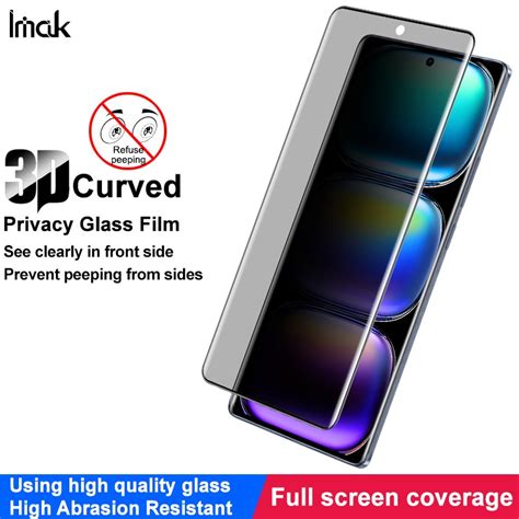 Imak Infinix HOT 50 Pro Plus 4G Screen Protector Film 3D Surface Anti Peeping Tempered Glass
