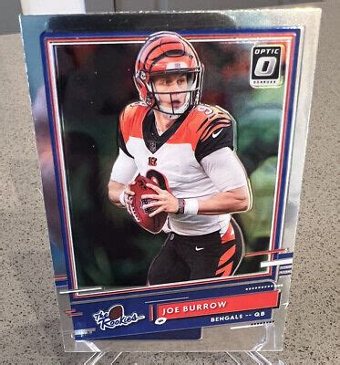 2020 Donruss Optic Joe Burrow The Rookies Rookie Card RC TR JB BENGALS