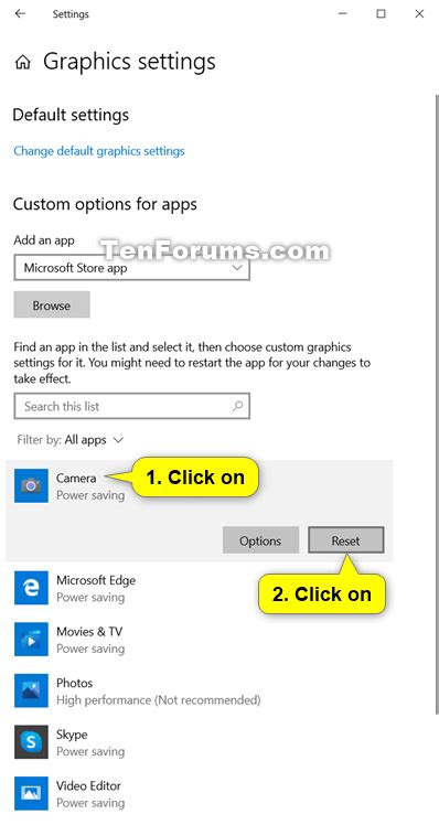 How To Reset Gpu Preferences For Apps To Default In Windows 10 Tutorials