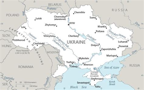 Ukraine On A Map - Nancy Valerie