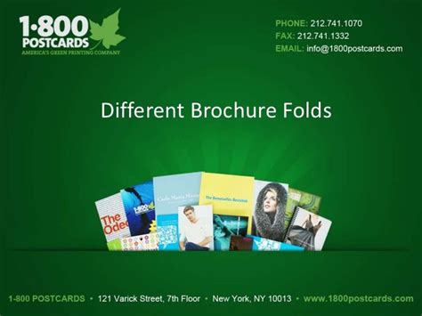 Different Brochure Fold Types