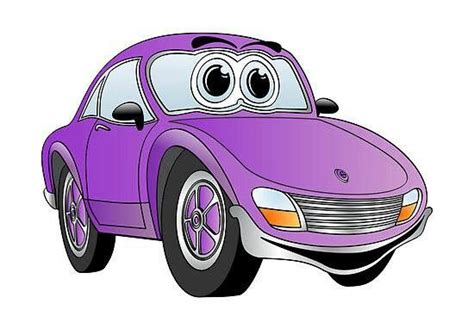 Pin on PASSIONATELY PURPLE THINGS | Car cartoon, Caricature, Cartoon