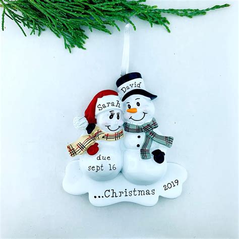 Expecting Parents Personalized Christmas Ornament Pregnant - Etsy