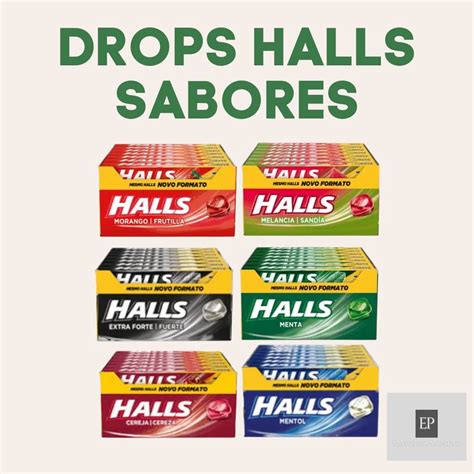 Bala Drops Halls Diversos Sabores Display Unidades G Shopee Brasil