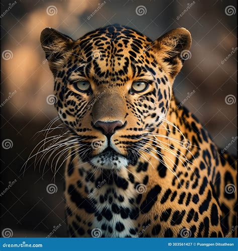 Retrato De Closeup Que Capta La Elegancia E Intriga De Un Leopardo