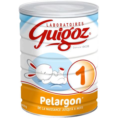 Grossiste Lait en poudre pelargon 1er âge 800g GUIGOZ