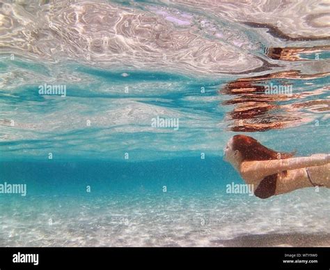 Woman Wearing Bikini Underwater In Stockfotos Und Bilder Kaufen Alamy