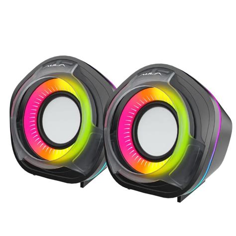 Aula N Gaming Rgb Desktop Speakers Stereo Usb Powered Mm