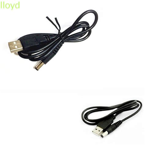 LLOYD 1Pcs USB Port To DC Black For LED Lamp Or Other Equipment Barrel