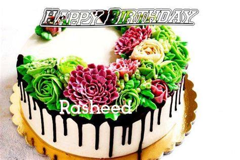 Happy Birthday Rasheed Song With Cake Images