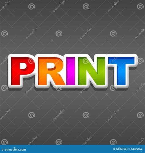 Printing Services Vector stock illustration. Illustration of flyers - 228337684