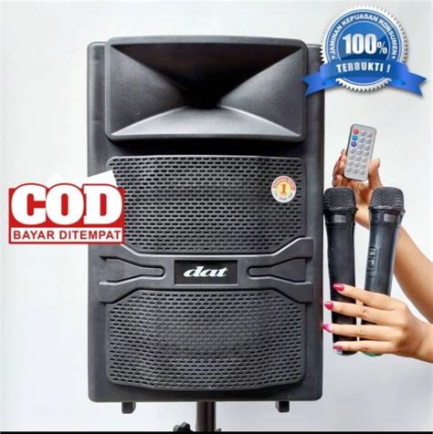 Speaker Aktif Portable Dat 12 Inch Dat Dt1210ft Dt 1210ft Bluetooth