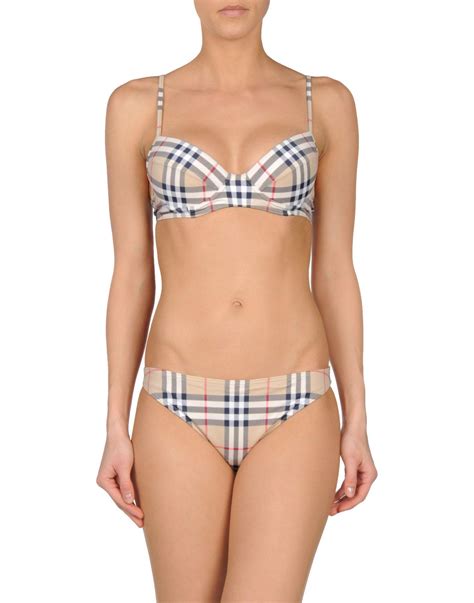 Burberry Synthetic Bikini In Natural Lyst