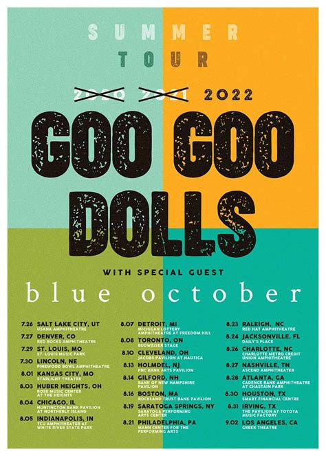 Goo Goo Dolls Announce 2022 North American Tour Dates Nextmosh