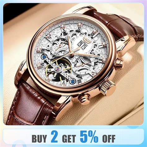 Lige Top Brand Luxury Tourbillon Watch Men Fashion Business Watch For