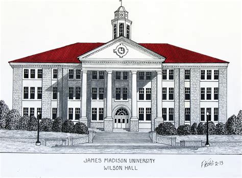 James Madison University Drawing By Frederic Kohli Pixels