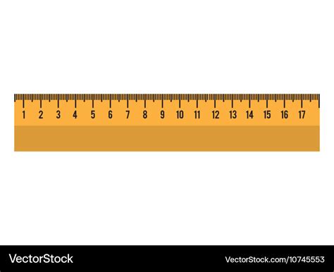 Cartoon Ruler Tool School Graphic Royalty Free Vector Image