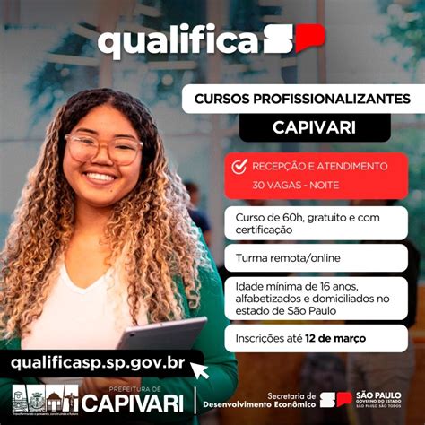 Programa Qualifica SP Disponibiliza Curso Profissionalizante Online