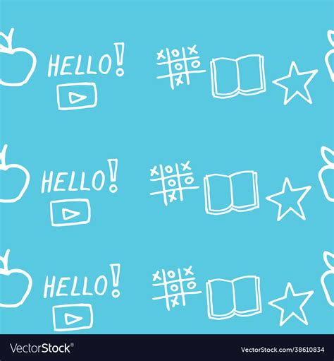 Blue background back to school abstract Royalty Free Vector