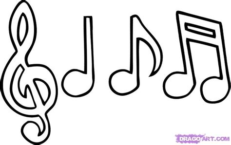 Music Notes Outline