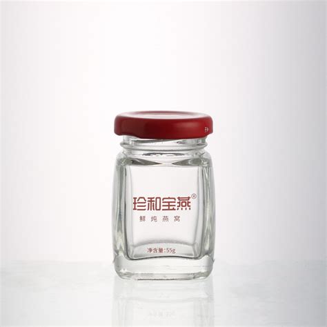 Factory Design Clear 500 Ml Square Glass Jam Bottle Honey Food Bird S Nest Glass Jar High