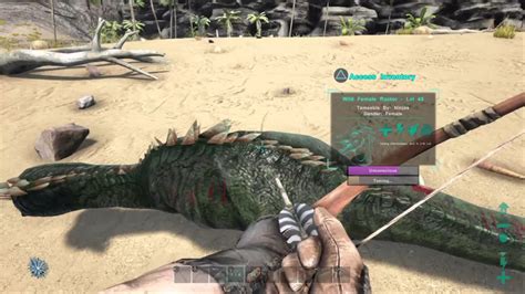 Taming A Raptor Ark Survival Evolved Part Youtube