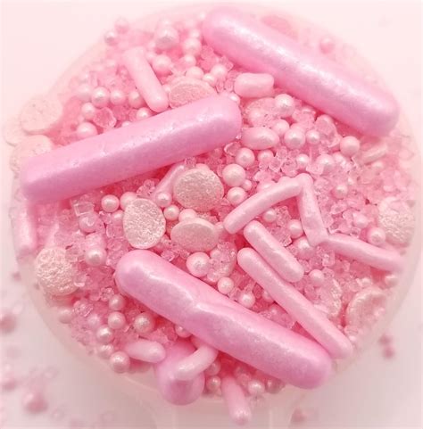 Ncs Pearly Pink Edible Candy Sprinkle Mix 8 Ounces Great