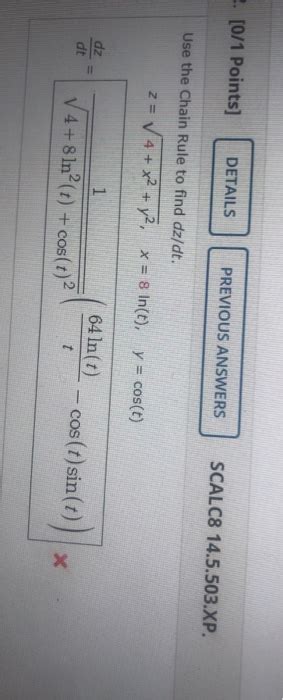 Solved Points Details Previous Answers Scalc Chegg