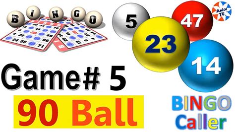 90 Ball Bingo Caller Game5 American English