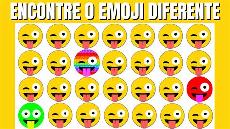 Encontre O Emoji Diferente How Good Are Your Eyes Find Emoji