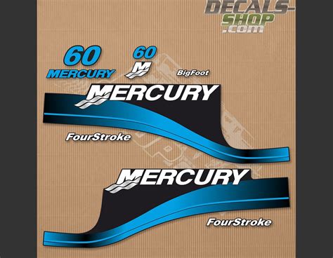 Mercury Hp Four Stroke Outboard Decal Kit