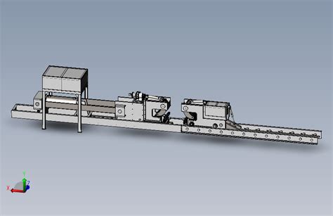 200t铝型材液压拉直机solidworks 2010模型图纸下载 懒石网