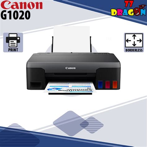 Canon Pixma G1020 Refillable Ink Tank Single Function Inkjet Printer G1000 G1010 Shopee Malaysia