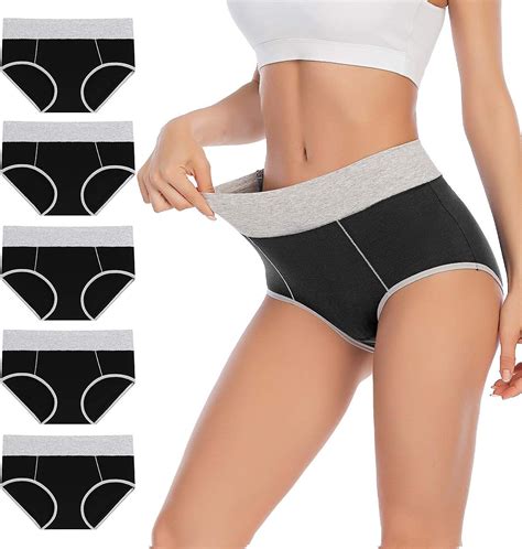 Breathable Soft Panties Ladies Waist Mid Underwear Cotton Women Yashaer