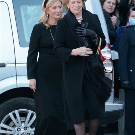 Ana Mar A De Grecia Y Marie Chantal De Grecia En El Funeral De