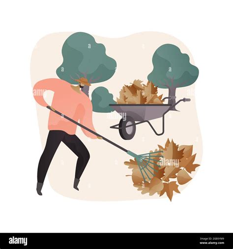 Fall clean-up abstract concept vector illustration Stock Vector Image ...