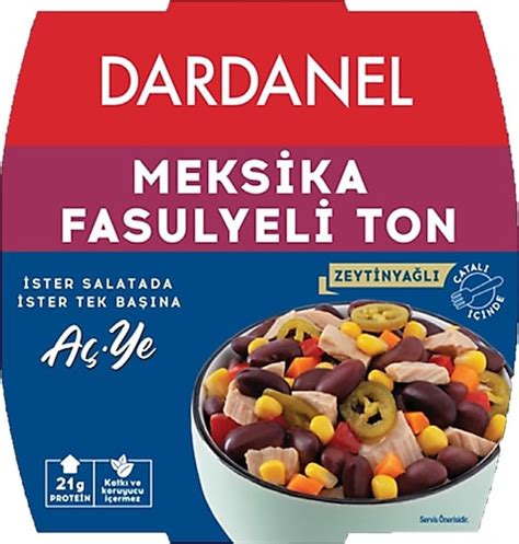 Dardanel Aç Ye Meksika Fasulyeli Ton 160 gr Fiyatları Özellikleri ve