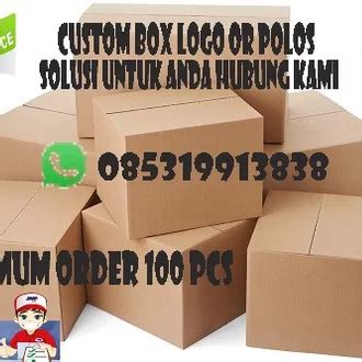 Jual Produk Kardus Custom Box Termurah Dan Terlengkap Mei Bukalapak