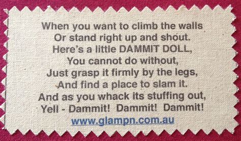 Free Dammit Doll Pattern And Sayings To Print Aol Image Search